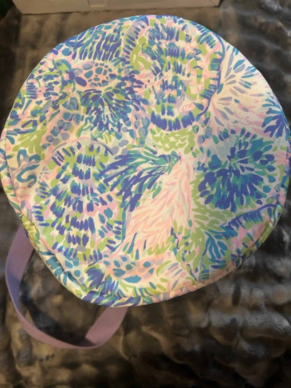 Lilly Pulitzer Pastel Floral Cooler with Gold Logo - Picture 4 of 5